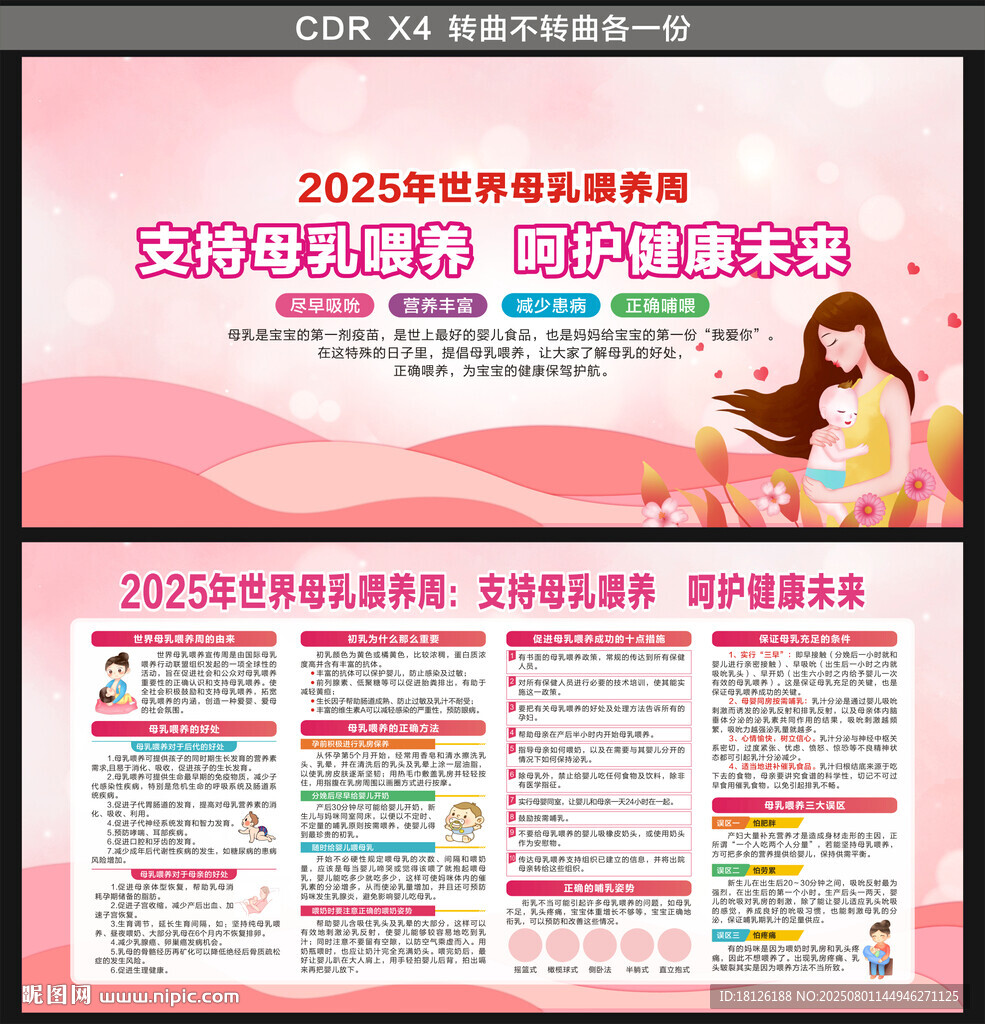 世界母乳喂养周展板