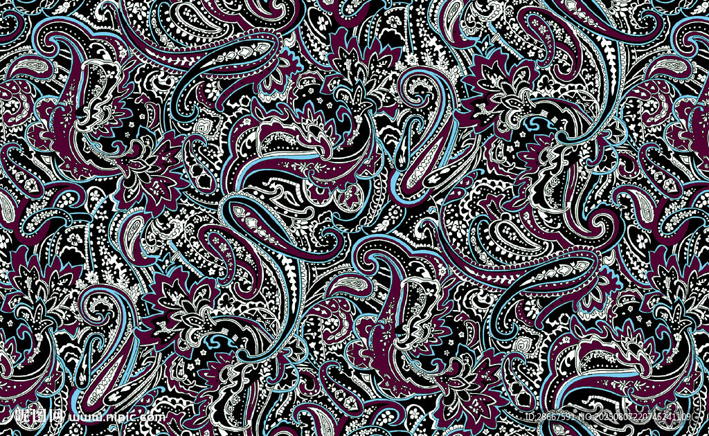 腰果多彩线条图案纹理