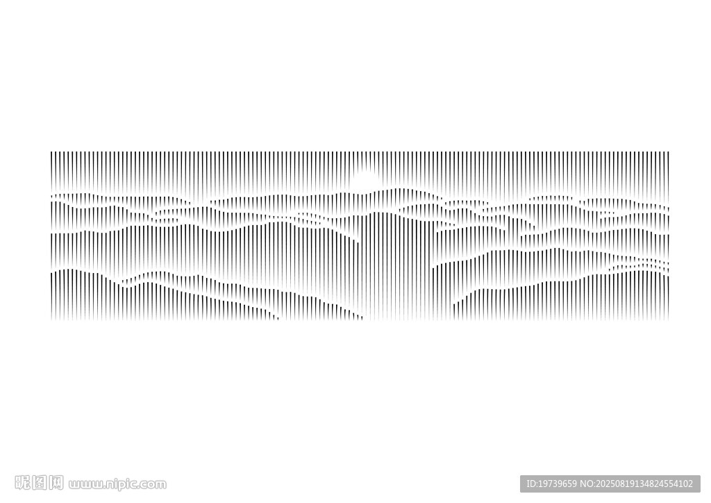 立体山脉浮雕图案设计
