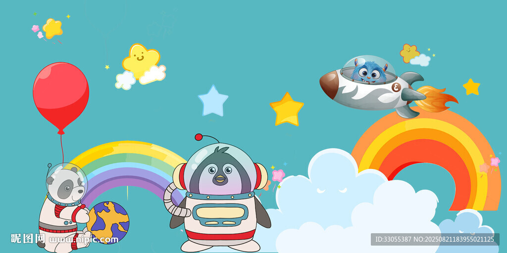 卡通儿童房背景