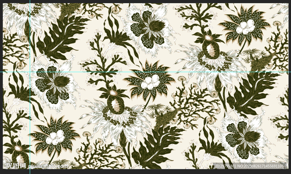 复古花卉植物图案纹理