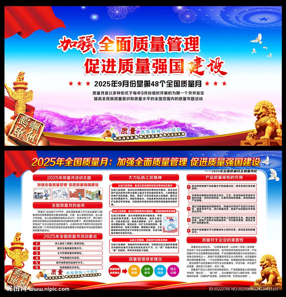 2025全国质量月展板