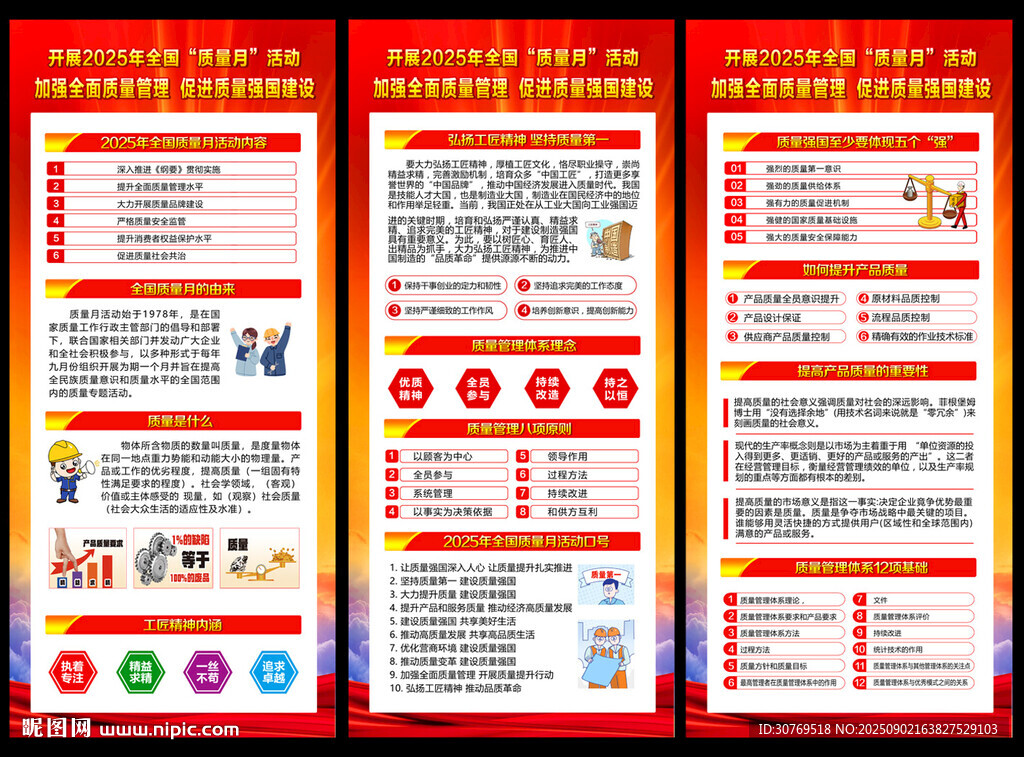 2025年质量月宣传展板