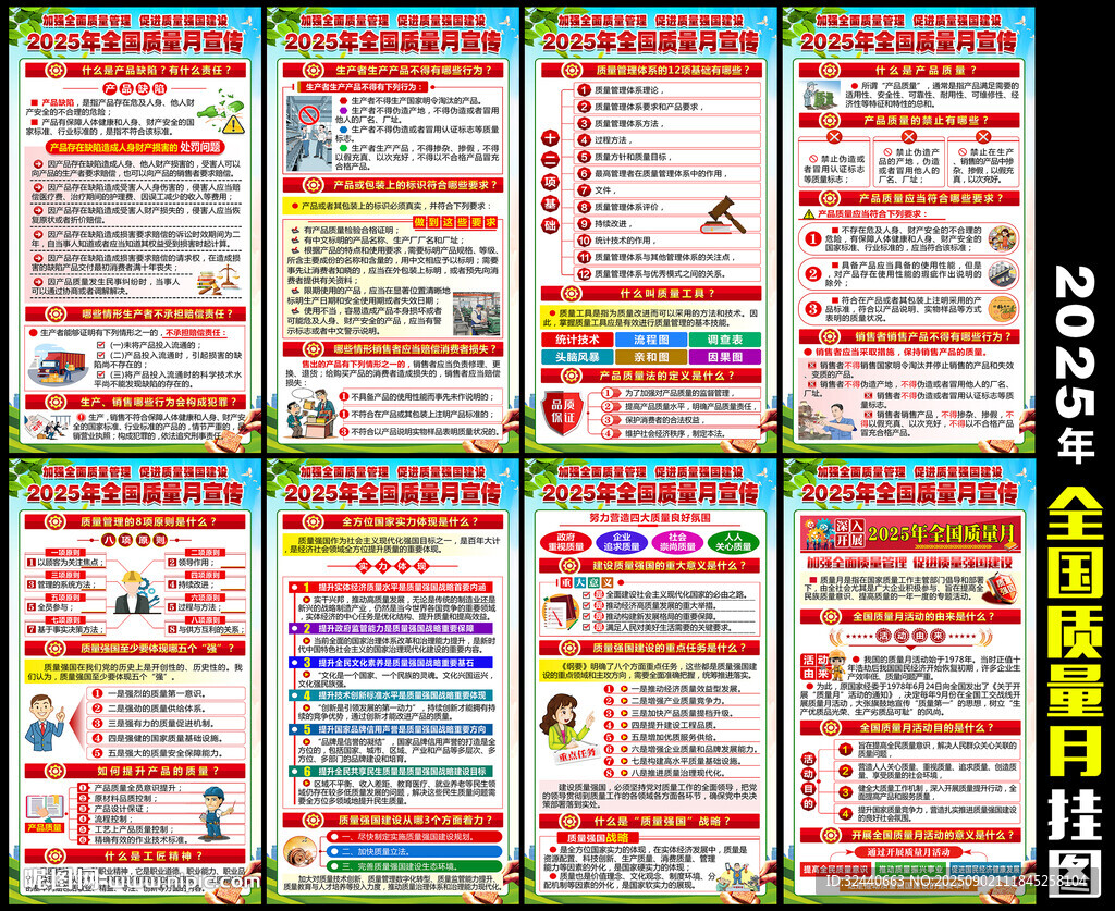 2025全国质量月展板