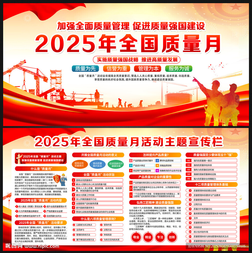 2025年质量月展板