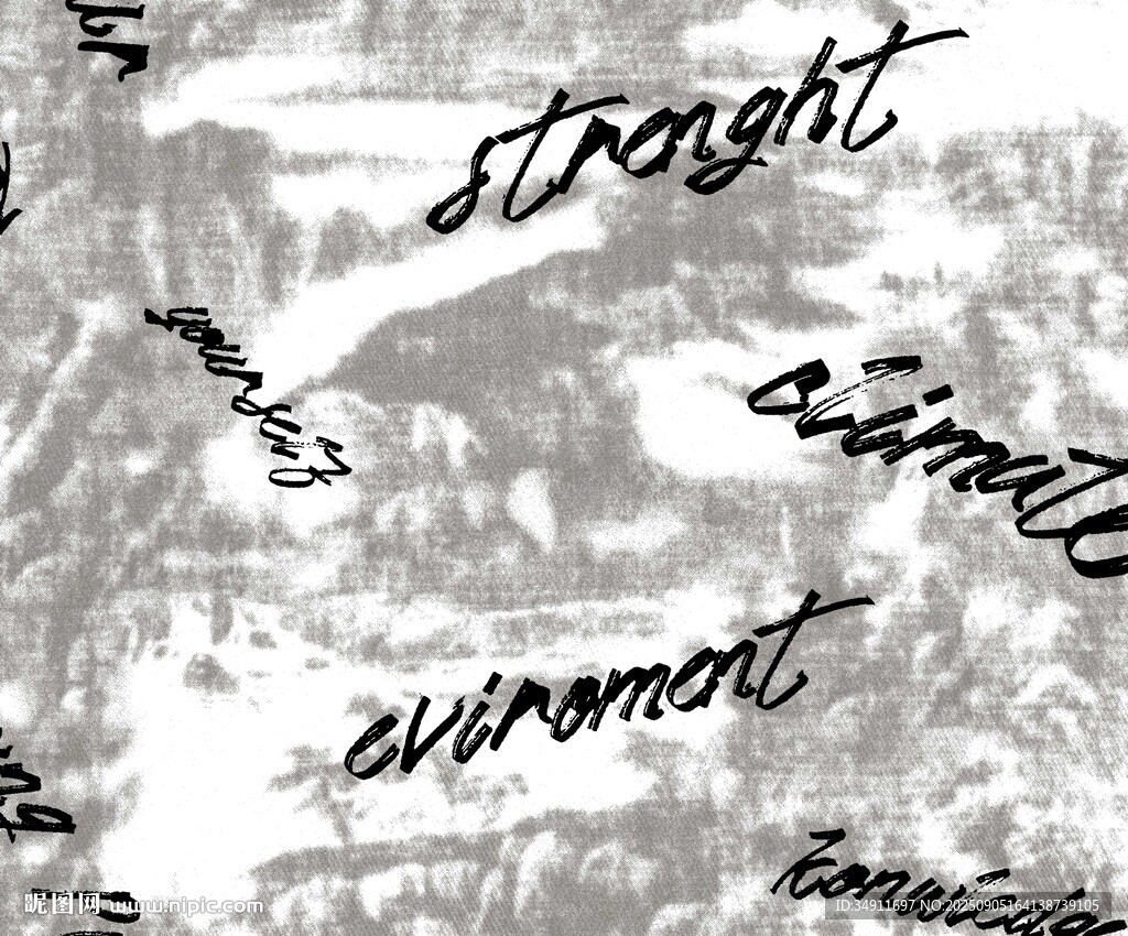 手写英文单词艺术背景图