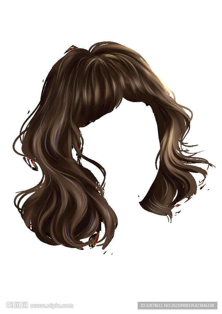 棕色波浪卷发造型