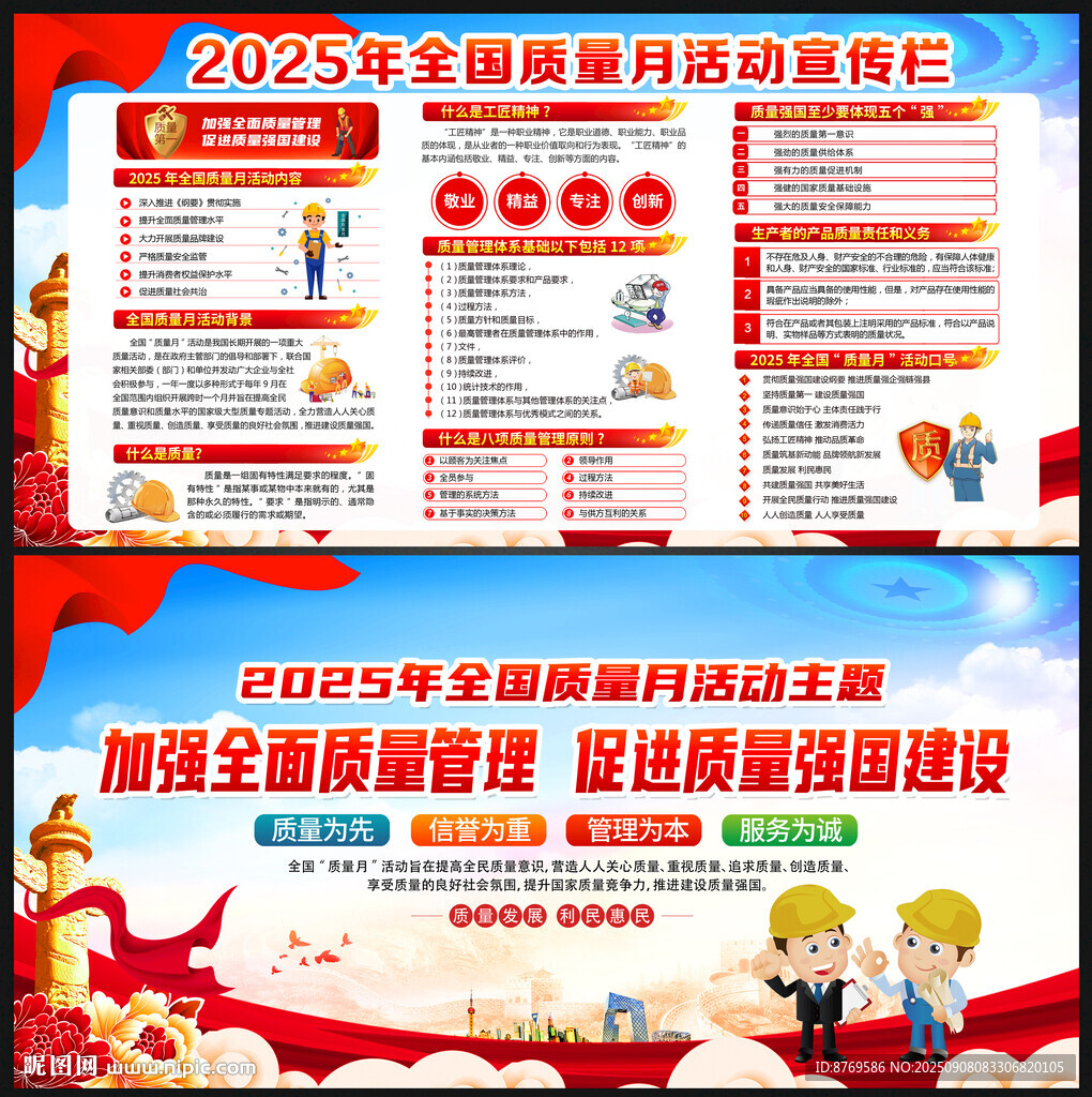2025年质量月展板