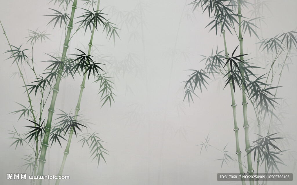 水墨竹子