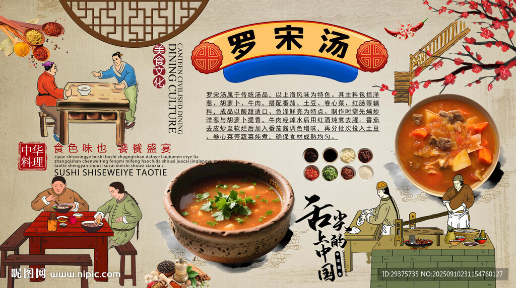 罗宋汤背景墙