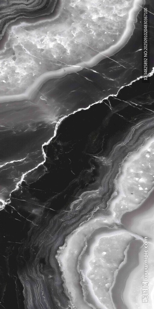 黑白大理石纹理