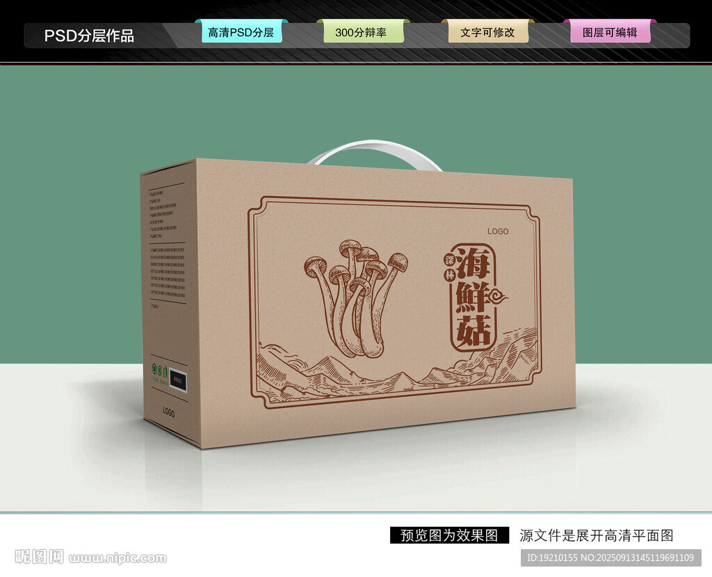 海鲜菇礼盒 菌菇包装
