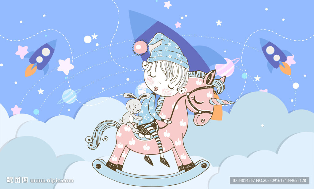 卡通儿童房背景