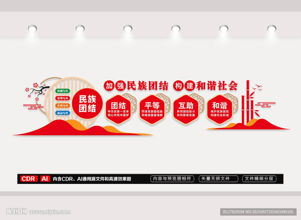 民族团结文化墙