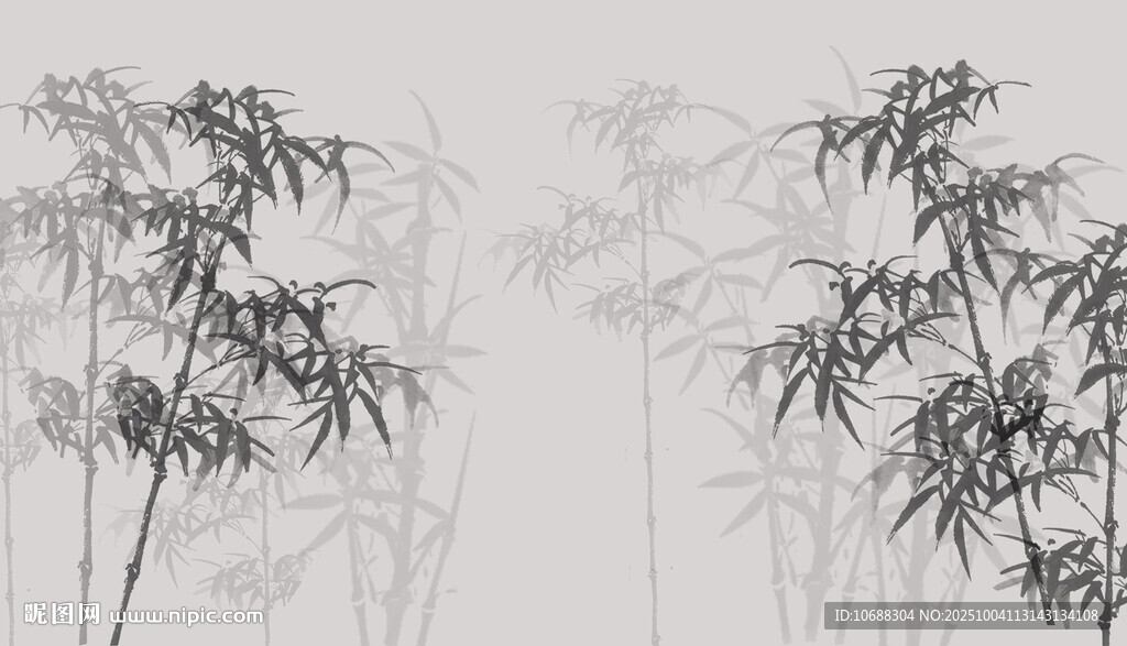 水墨竹子
