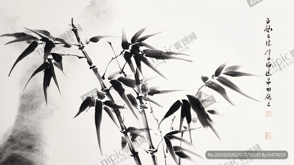 水墨竹韵