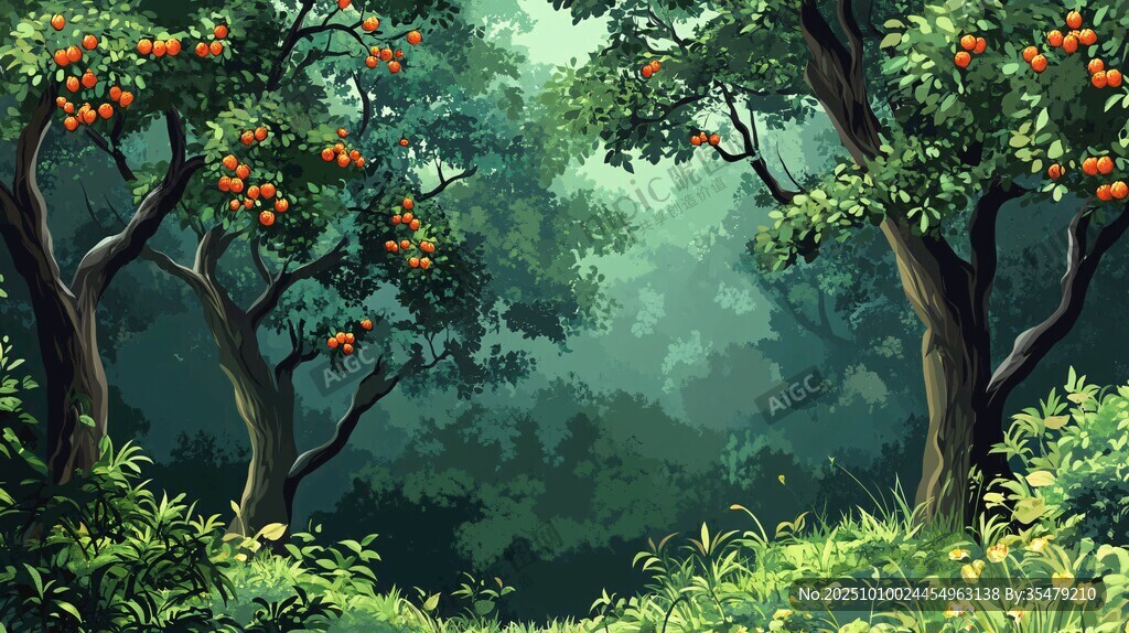 静谧山林中的硕果累累