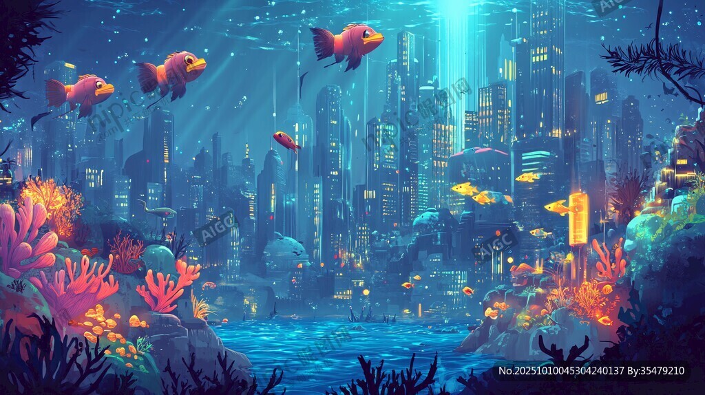 海底梦幻都市景观