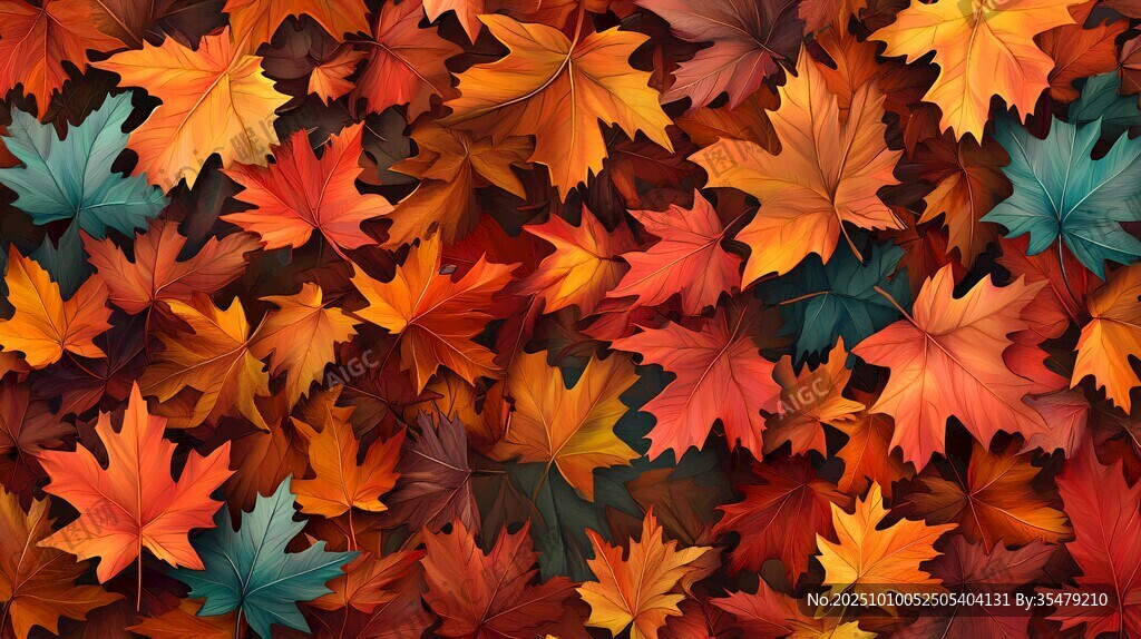 缤纷秋叶图