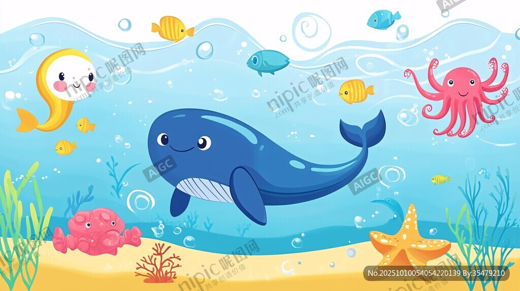 海底欢乐动物大聚会