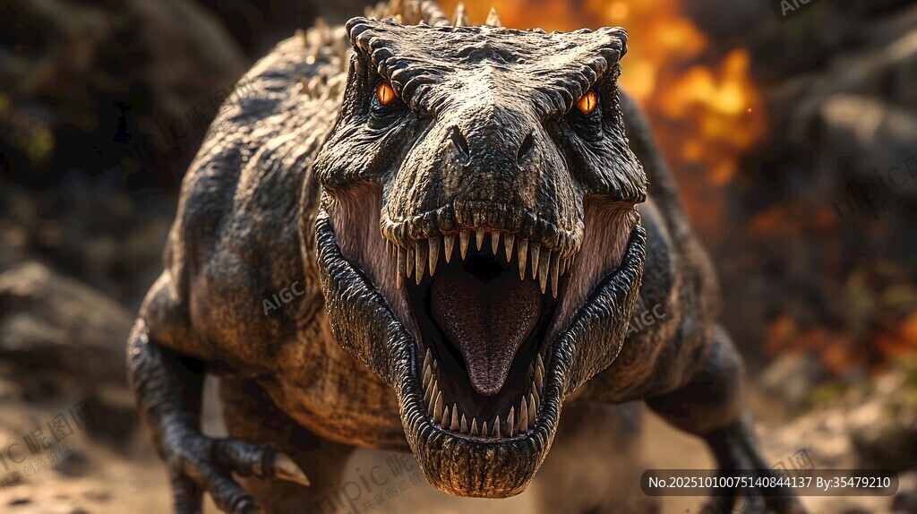 咆哮的凶猛恐龙