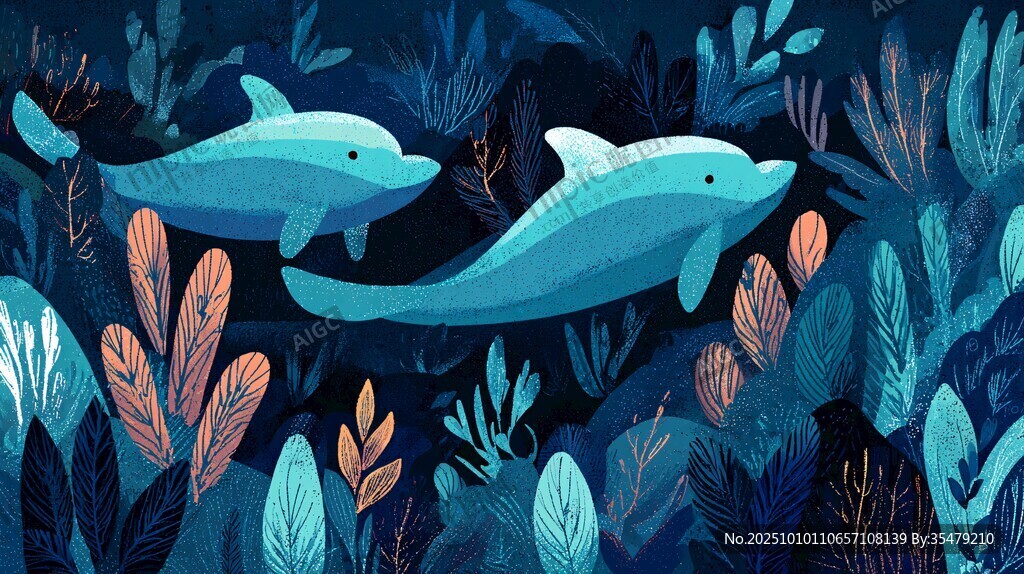 海底双海豚的奇幻世界