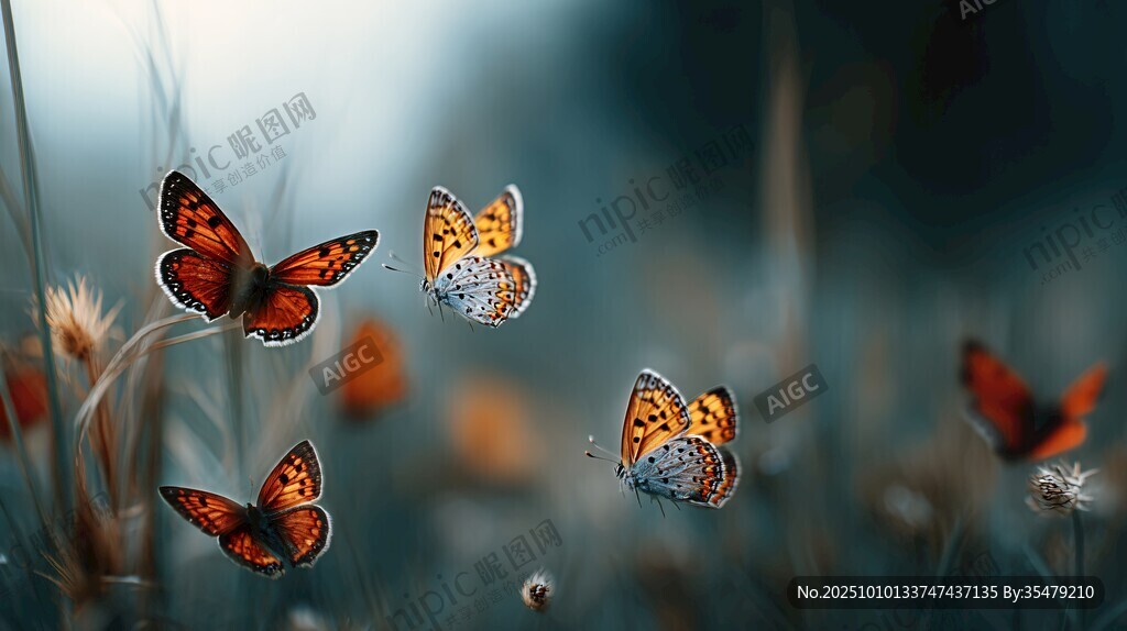 蝶舞花间 灵动自然之美