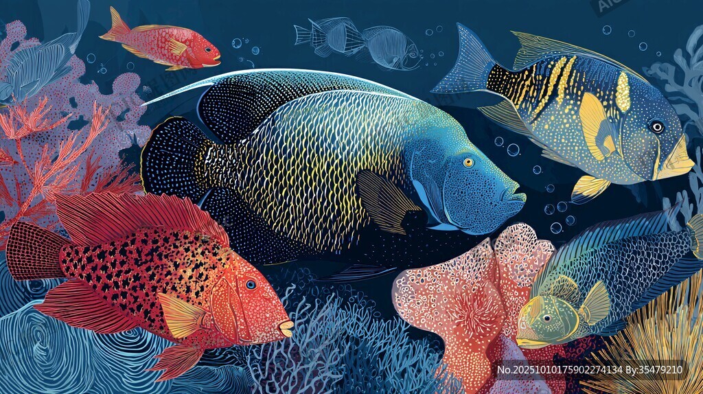 缤纷海底世界的多彩鱼类