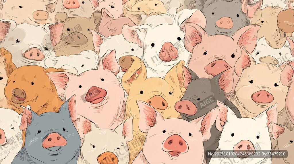 可爱小猪大集合