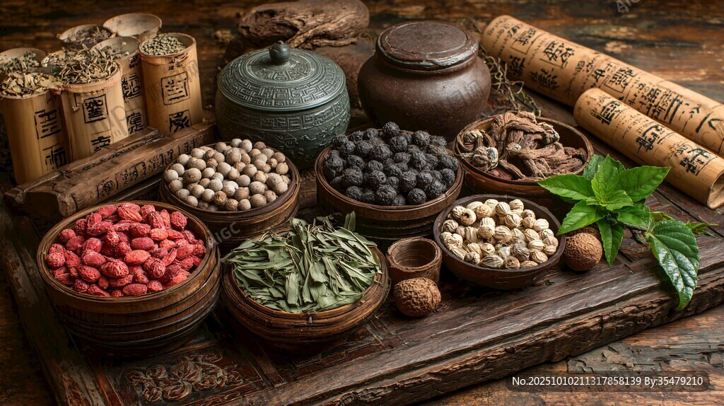 传统中药材展示