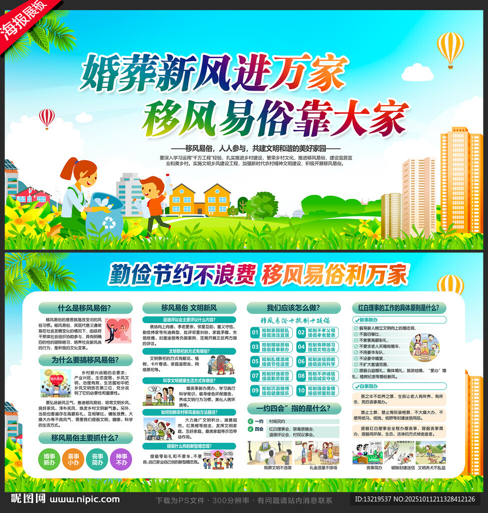 移风易俗展板