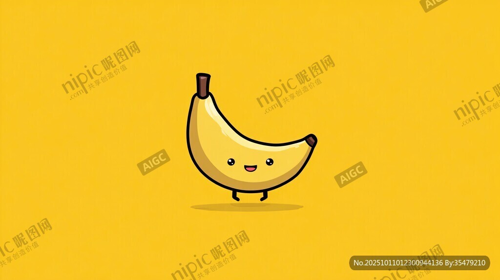可爱卡通香蕉形象