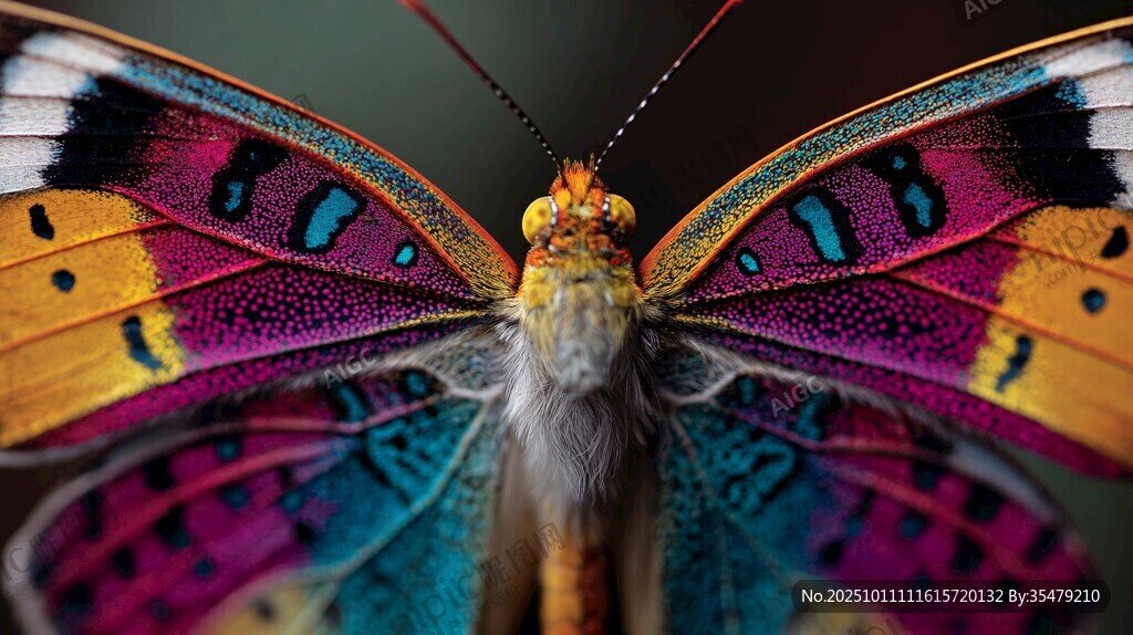 绚丽彩蝶特写