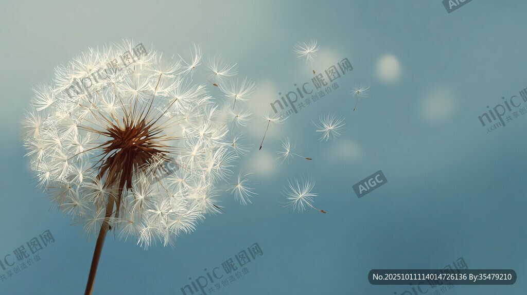 飘飞的蒲公英 梦幻自然景