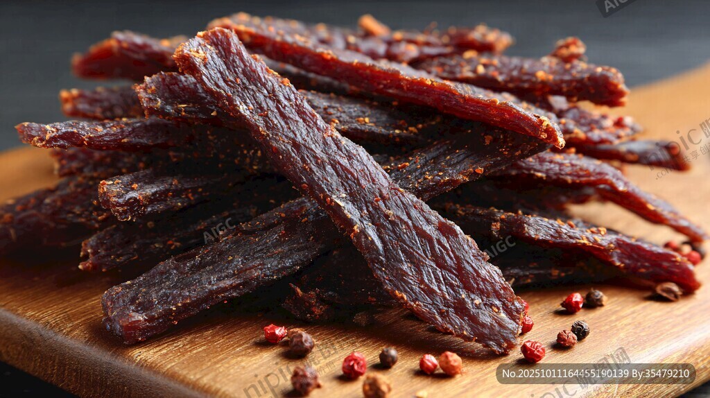 美味牛肉干 诱人香料点缀