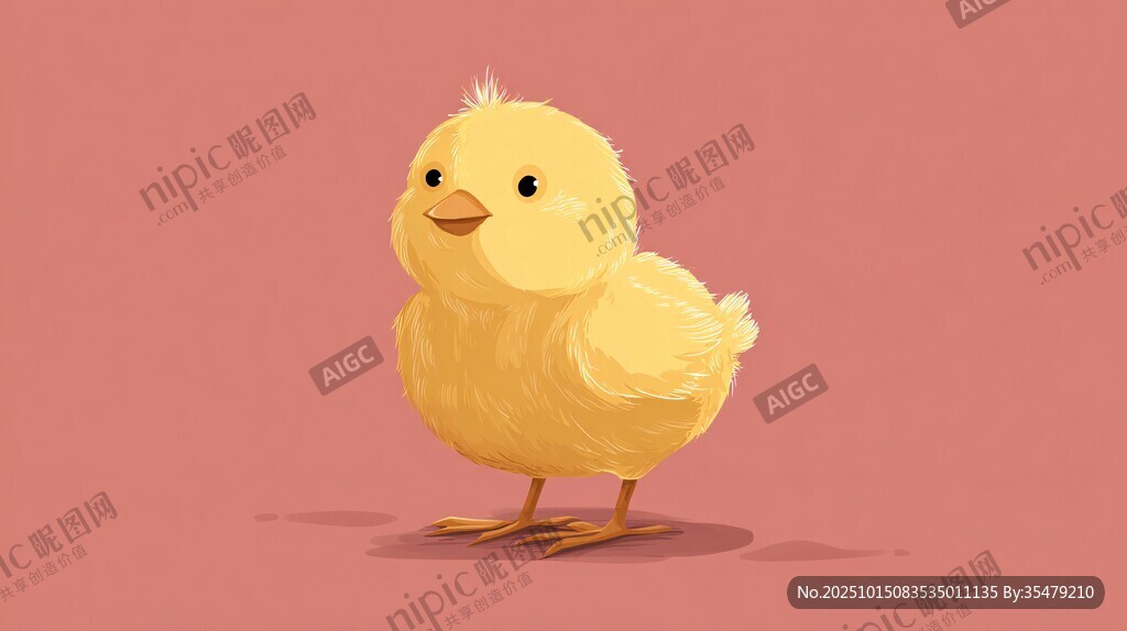 可爱小黄鸡 萌态十足