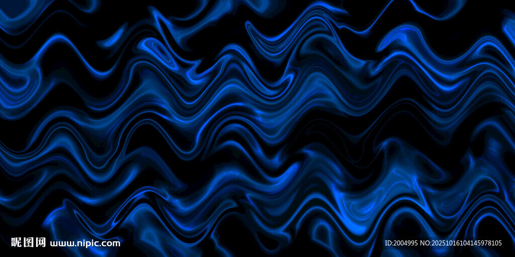 蓝色动感波浪纹理背景