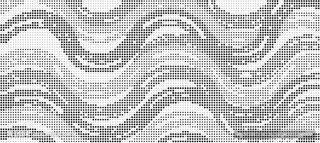 弯曲渐变圆点激光镂空