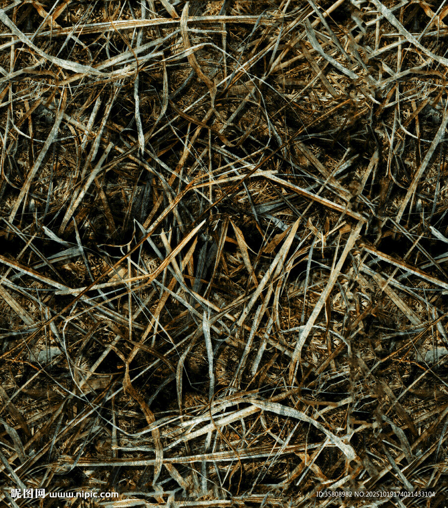干草堆特写