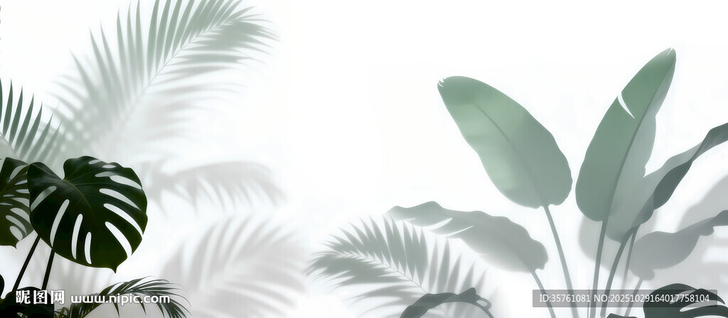 雾气磨砂膜效果绿植贴图