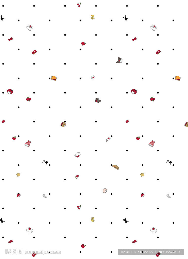 彩色斑点散布的白色背景