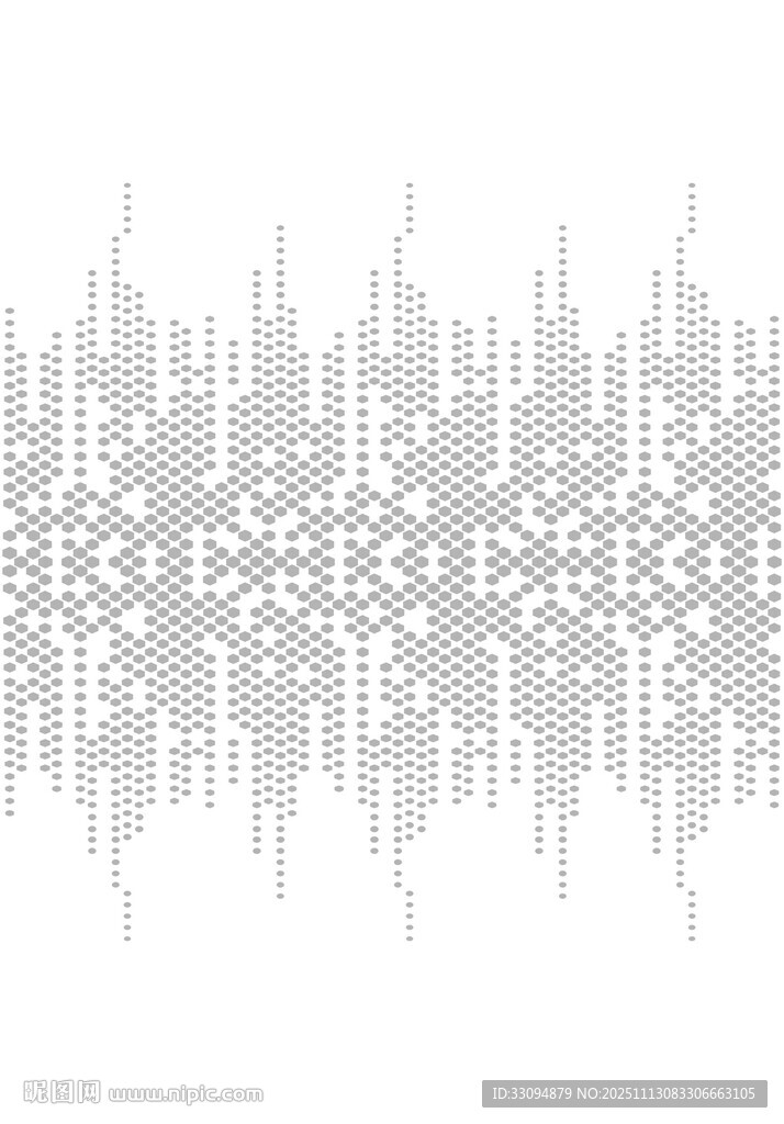高清分层六边形渐变打印图
