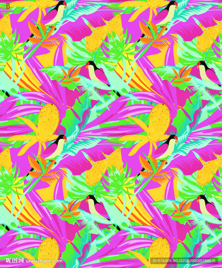 多彩花卉图案背景