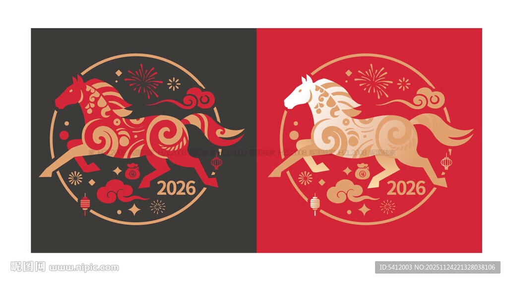 2026年马年玻璃贴窗贴