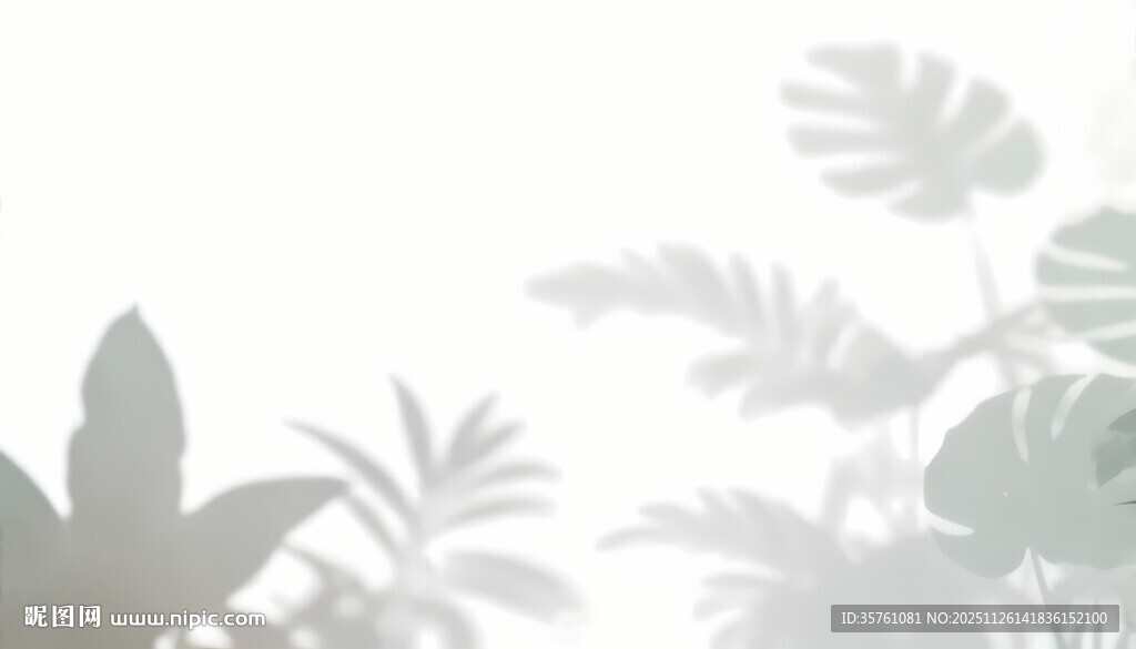 雾气磨砂膜效果绿植贴图