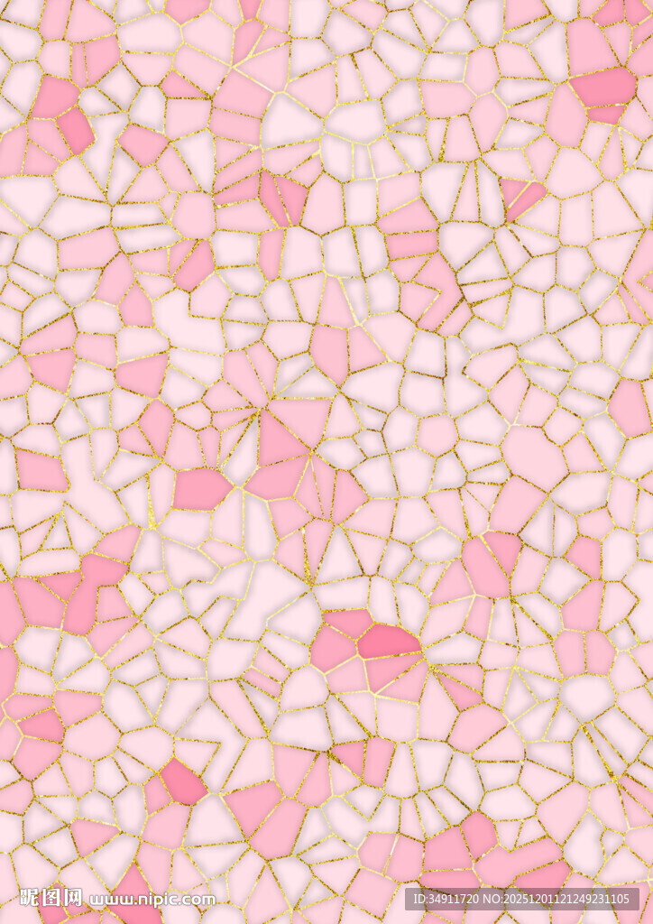 粉色碎花无缝纹理图案