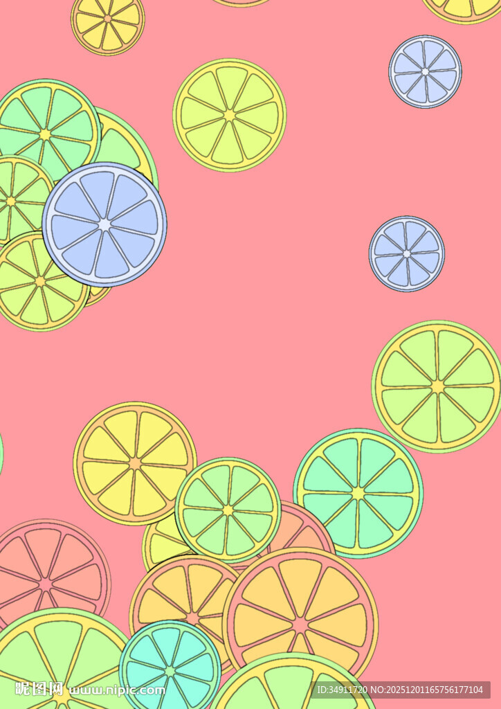 多彩圆形图案背景设计