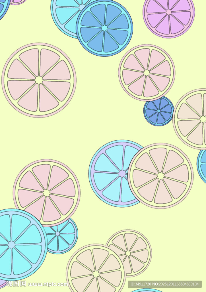 多彩圆形图案背景设计