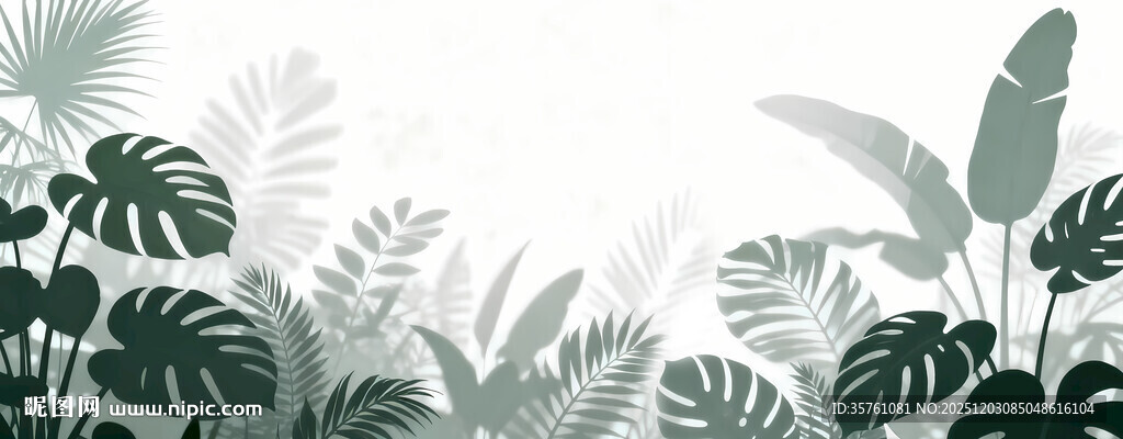 雾气磨砂膜效果绿植贴图