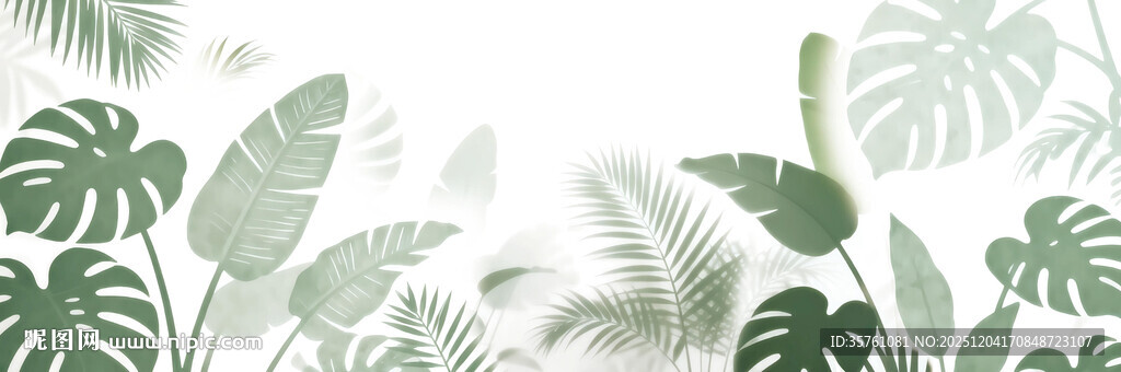 雾气磨砂膜效果绿植贴图